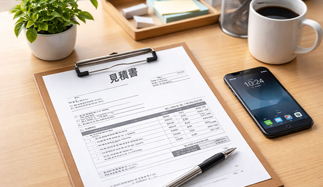 お電話で概算見積もりをご案内のイメージ