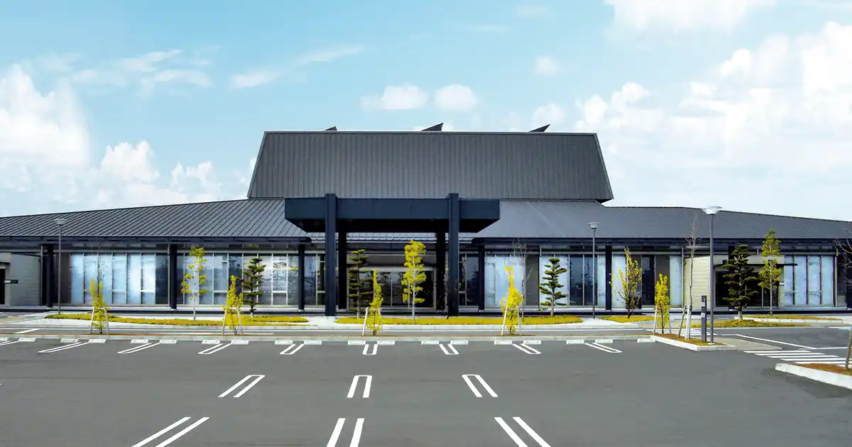 愛西市総合斎苑外観