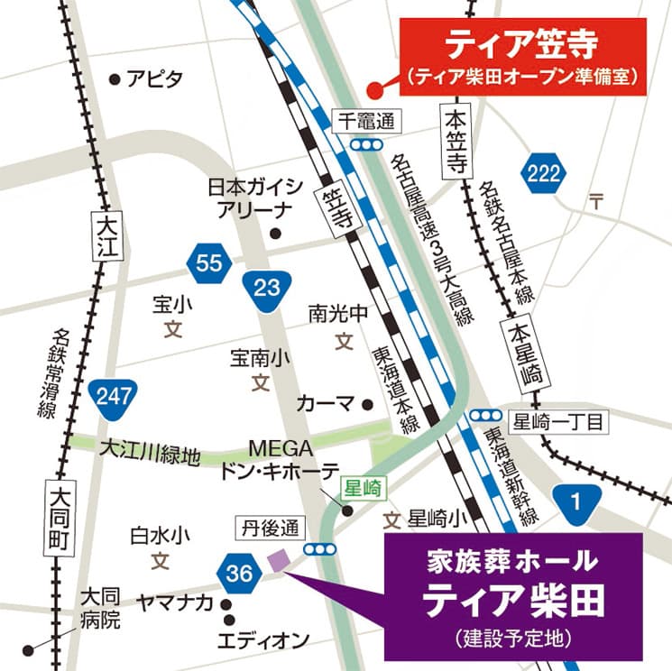 ティア柴田地図