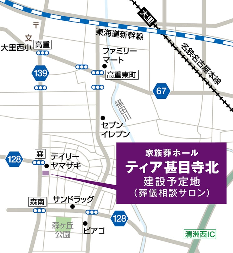 ティア甚目寺北地図