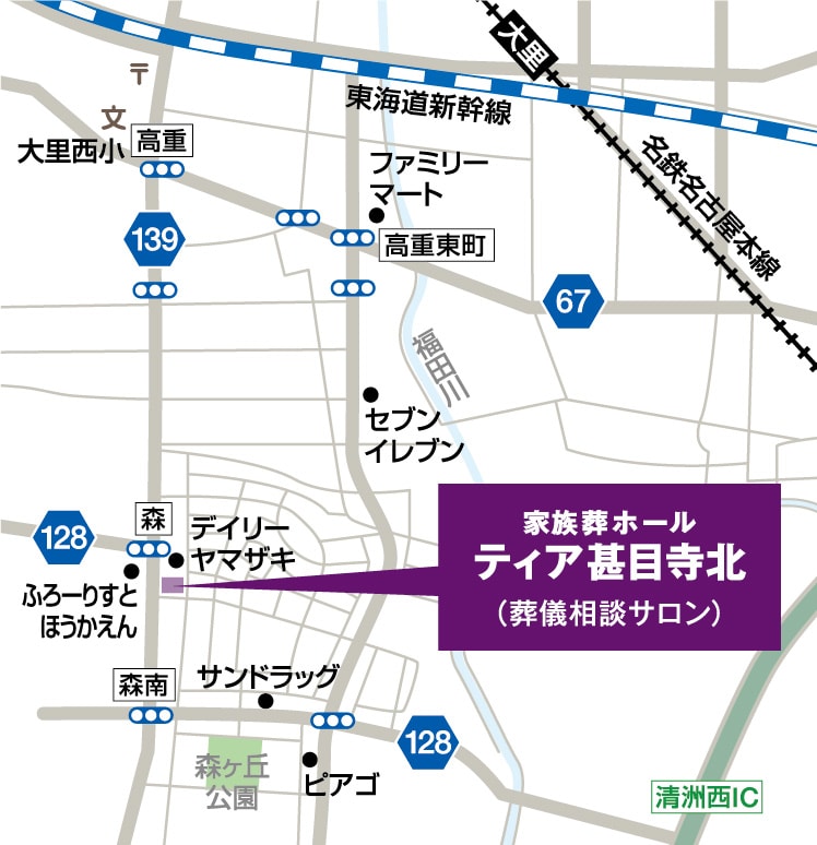 ティア甚目寺北地図